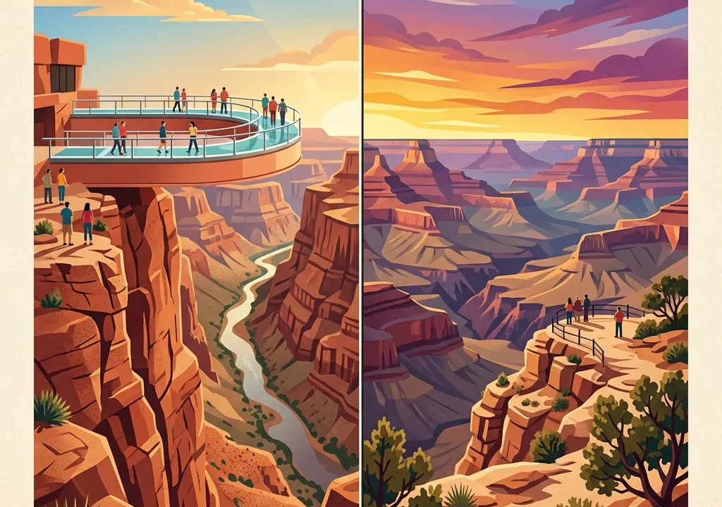 Grand Canyon West vs South Rim: Best Vegas Day Trip (2026)
