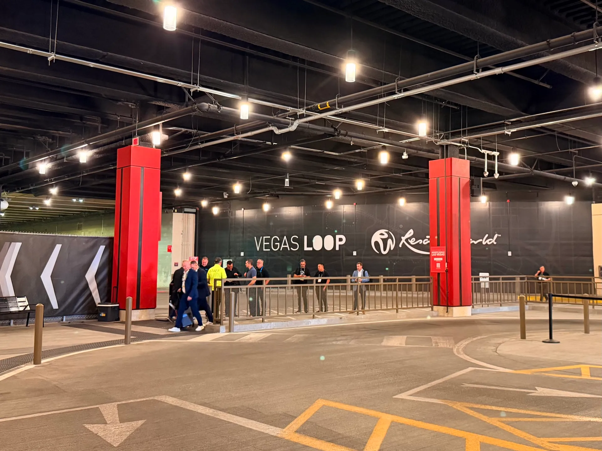 The Vegas Loop subterranean passenger station at Resorts World Las Vegas connecting to the LVCC